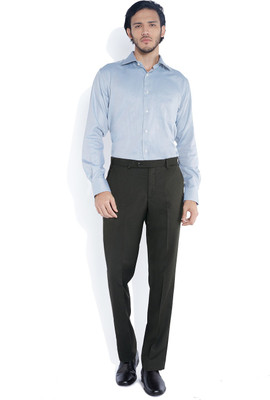 

Park Avenue Regular Fit Men's Brown Trousers, Dark brown