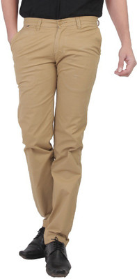 

Leeds Fashion Regular Fit Men's Beige Trousers, Dark fawn