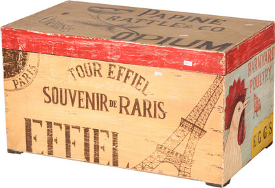 

Induscraft Solid Wood Box(Finish and Fabric Color - Beige)