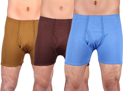 

Laser X SuperFine Men's Trunks, Brown;dark brown;sky