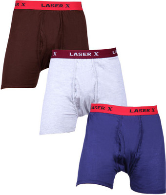 Laser X Men's Trunks, Coffee;grey;light blue