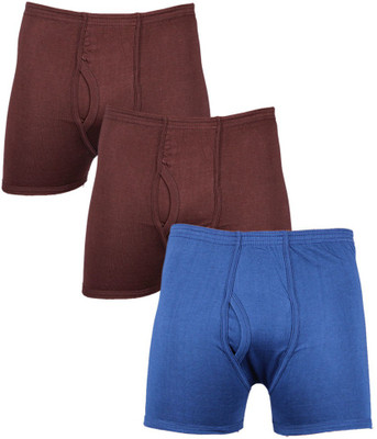 

Laser X Men's Trunks, Blue;dark brown