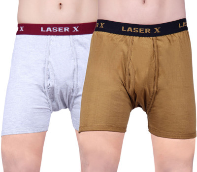 

Laser X X-111 Men's Trunks, Brown;grey