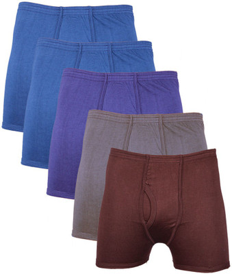 Laser X Men's Trunks, Blue;dark brown;grey;navy