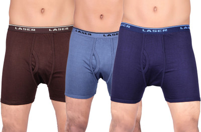 

Laser X Super H Men's Trunks, Dark_brown;light_blue;navy
