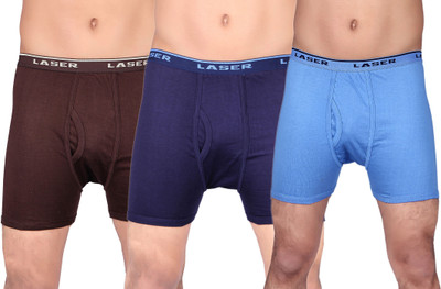 

Laser X OE 101 Men's Trunks, Dark brown;navy;sky