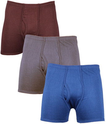 

Laser X Men's Trunks, Blue;dark brown;grey