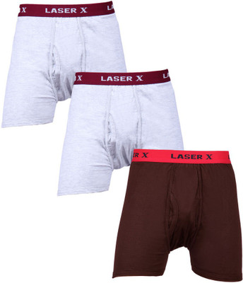 

Laser X Men's Trunks, Dark brown;grey