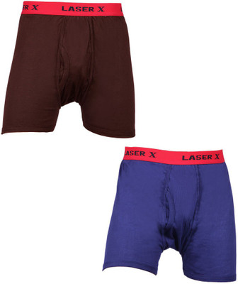 

Laser X Men's Trunks, Coffee;light blue