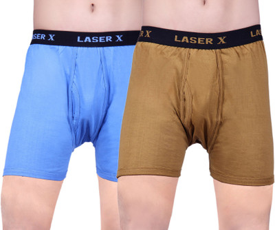 

Laser X X-111 Men's Trunks, Brown;light blue