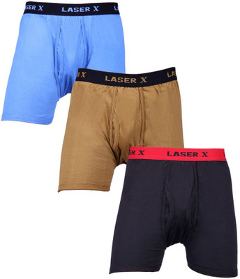 

Laser X Men's Trunks, Black;brown;sky