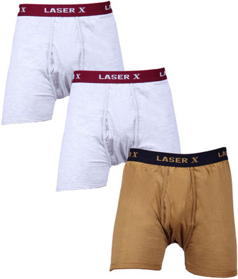 

Laser X Men's Trunks, Grey;light brown