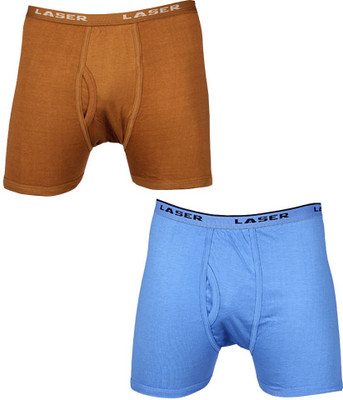 

Laser X Men's Trunks, Brown;light blue