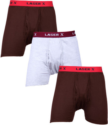 

Laser X Men's Trunks, Dark brown;grey