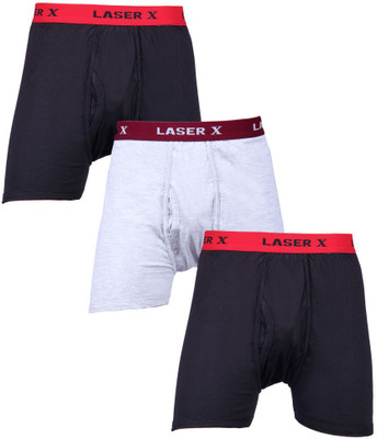 

Laser X Men's Trunks, Black;grey