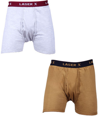 

Laser X Men's Trunks, Grey;light brown