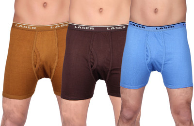 

Laser X Super H Men's Trunks, Brown;dark_brown;sky