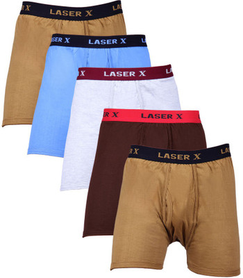 

Laser X Men's Trunks, Coffee;gray;light brown;sky