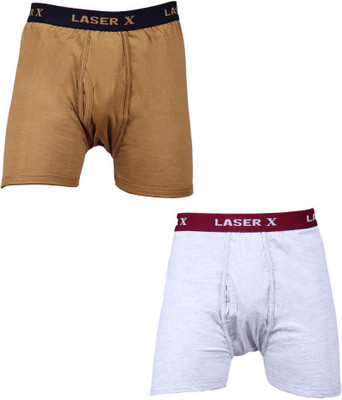 

Laser X Men's Trunks, Brown;light grey