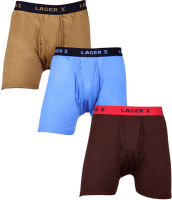 

Laser X Men's Trunks, Brown;dark brown;sky