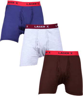 

Laser X Men's Trunks, Blue;dark brown;grey