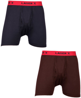 

Laser X Men's Trunks, Black;dark brown