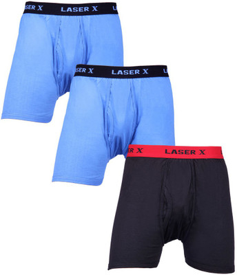 

Laser X Men's Trunks, Black;sky
