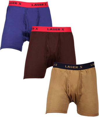 

Laser X Men's Trunks, Blue;coffee;light brown