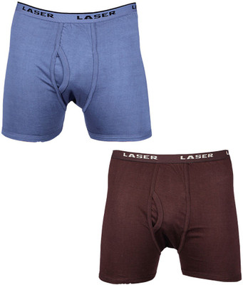 

Laser X Men's Trunks, Blue;dark brown