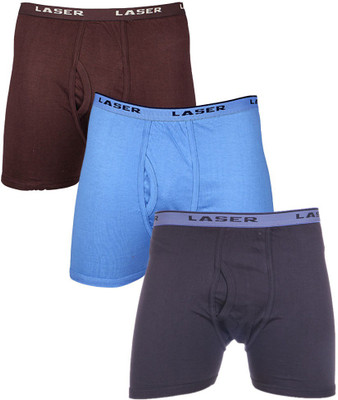 Laser X Men's Trunks, Black;coffee;sky