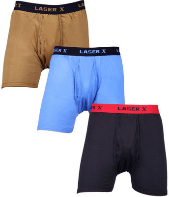 

Laser X Men's Trunks, Black;brown;sky