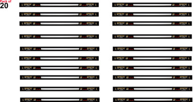 

EPSORI Led Tube Light Jeyx T5 10watt 2feet 6500k White Set of 20 Straight Linear LED Tube Light(White, Pack of 20)