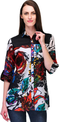 

Stilestreet Women's Printed Casual Multicolor Shirt