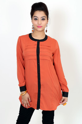 

Stilestreet Solid Women's Tunic, Orange