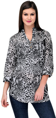 

Stilestreet Graphic Print Women's Tunic, Black