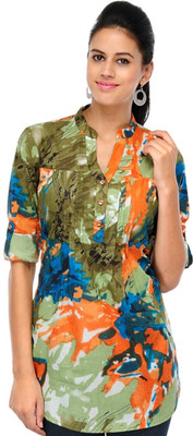 

Stilestreet Printed Women's Tunic, Green