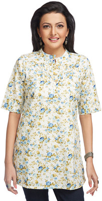 

Enah Printed Women's Tunic, Beige