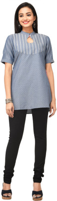 

Rene Solid Women's Tunic, Denim