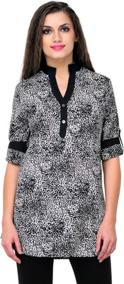

Stilestreet Animal Print Women's Tunic, White
