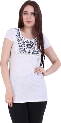 

Rat Trap Embroidered Women's Tunic, White