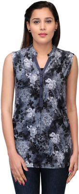 Fashion Cult Casual Sleeveless Printed Women Multicolor Top