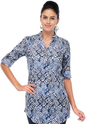 

Stilestreet Printed Women's Tunic, Blue
