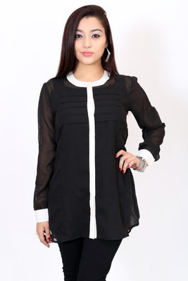 

Stilestreet Solid Women's Tunic, Black