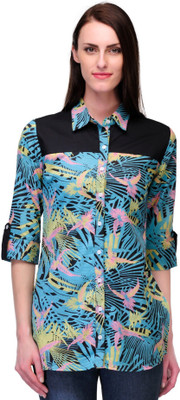 

Stilestreet Women' Printed Casual Multicolor Shirt