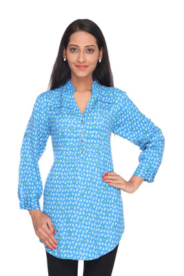 

Deesha Printed Women's Tunic, Blue