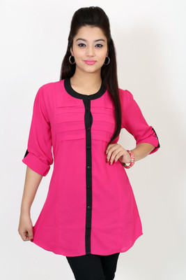 

Stilestreet Solid Women's Tunic, Pink