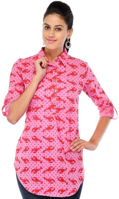 

Stilestreet Printed Women's Tunic, Pink
