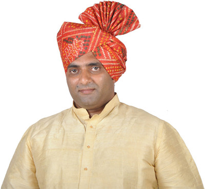 eKolhapuri Bandhani Print Kolhapuri Pheta (Turban). Printed Pagri