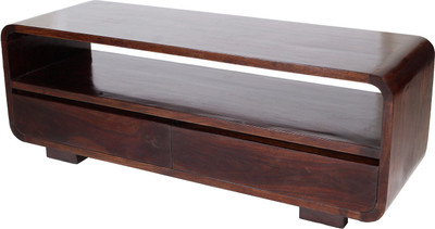 

Wood Dekor Solid Wood TV Entertainment Unit(Finish Color - Dark Brown)