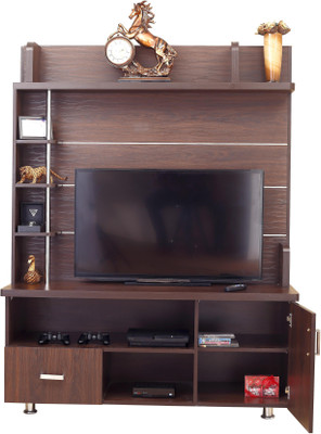 

Furnicity Engineered Wood TV Entertainment Unit(Finish Color - Wenge)